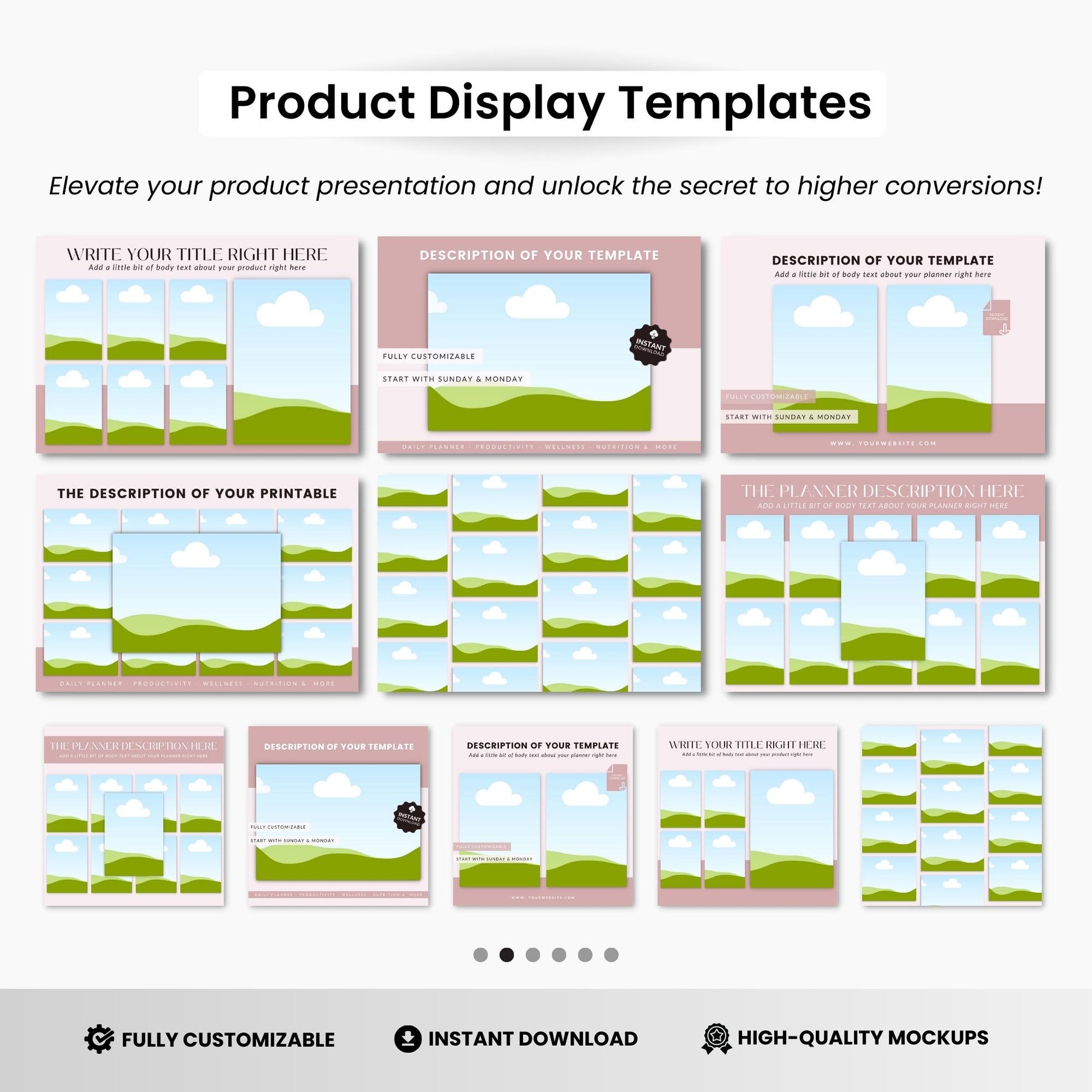 Printables Canva Mockup Templates White Devices DigiPax