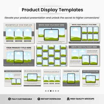 Printables Canva Mockup Templates Black Devices DigiPax