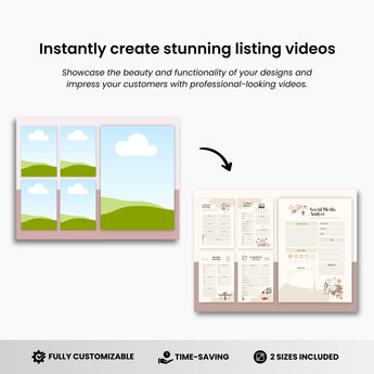 Etsy Printables Listing Video Template Pink DigiPax