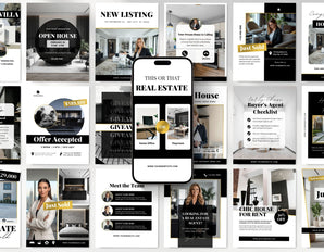 Real Estate Instagram Templates Bundle Luxury Cover