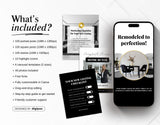 Real Estate Instagram Templates Bundle Luxury What is Included Mockup