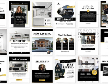Real Estate Instagram Post Templates Luxury Mockup