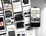 Real Estate Instagram Templates Bundle Luxury stories mockup
