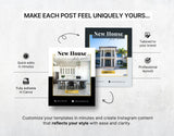 Real Estate Instagram Templates Bundle Luxury Color Changes Mockup