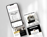 Real Estate Instagram Post Templates Luxury phone posts mockup
