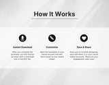 Real Estate Instagram Post Templates Luxury how it works mockup