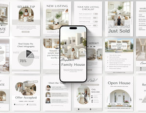 Real Estate Instagram Templates Bundle Aesthetic Cover
