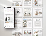 Real Estate Instagram Templates Bundle Aesthetic posts mockup