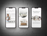 Real Estate Instagram Templates Bundle Aesthetic phones stories mockup