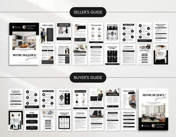 Real Estate Buyers Guide and Sellers Guide Templates Luxury Mockup DigiPax