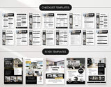 Real Estate Checklist Templates and Flyer Templates Luxury Mockup DigiPax