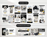 Real Estate Pinterest Pin Templates and Facebook Ads Bundle Luxury Mockup DigiPax