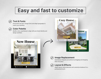 Ultimate Real Estate Marketing Templates Bundle Luxury Easy and Fast to Customize Mockup DigiPax