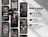 100 Romantic Instagram Reels Templates Bundle How it works Mockup
