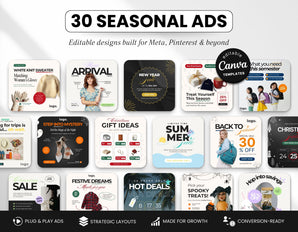 Seasonal Static Meta Ad Templates Cover