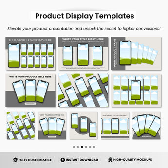 Smartphone Canva Mockups Bundle Black Devices DigiPax