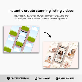 Etsy Smartphones Listing Video Template White DigiPax