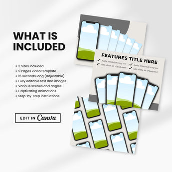 Etsy Smartphones Listing Video Template Black DigiPax