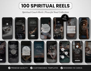 100 Spiritual Coach Reels Templates Bundle DigiPax
