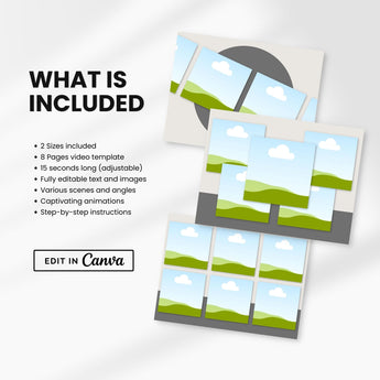 Etsy Square Frame Listing Video Template Canva DigiPax