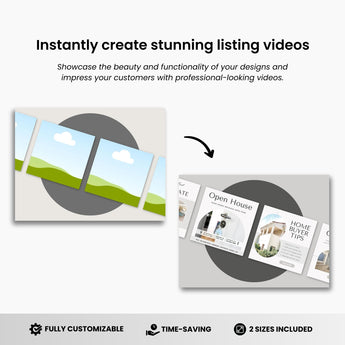 Etsy Square Frame Listing Video Template Canva DigiPax