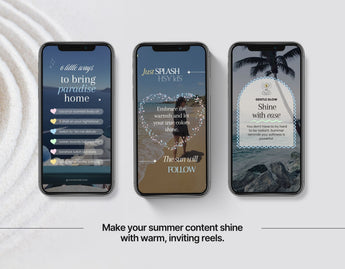 100 Summer Instagram Reels Templates Bundle Mockup
