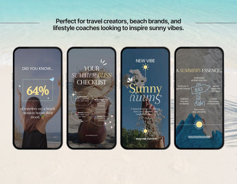 100 Summer Instagram Reels Templates Bundle Mockup