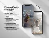 100 Summer Instagram Reels Templates Bundle Easy to customize Mockup