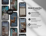 100 Summer Instagram Reels Templates Bundle How it works Mockup