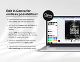 Faceless Reels Guide with PLR & MRR Edit in Canva Mockup DigiPax
