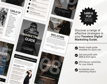 The Ultimate Faceless Marketing Guide with PLR & MRR DigiPax