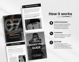 The Ultimate Faceless Marketing Guide with PLR & MRR How it Works Mockup DigiPax