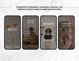 100 Therapist Instagram Reels Templates Bundle Mockup