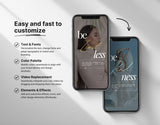 100 Therapist Instagram Reels Templates Bundle Easy to customize Mockup