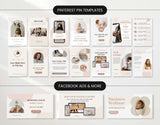 Pinterest Pin Templates and Facebook Ads Coaches Mockup DigiPax