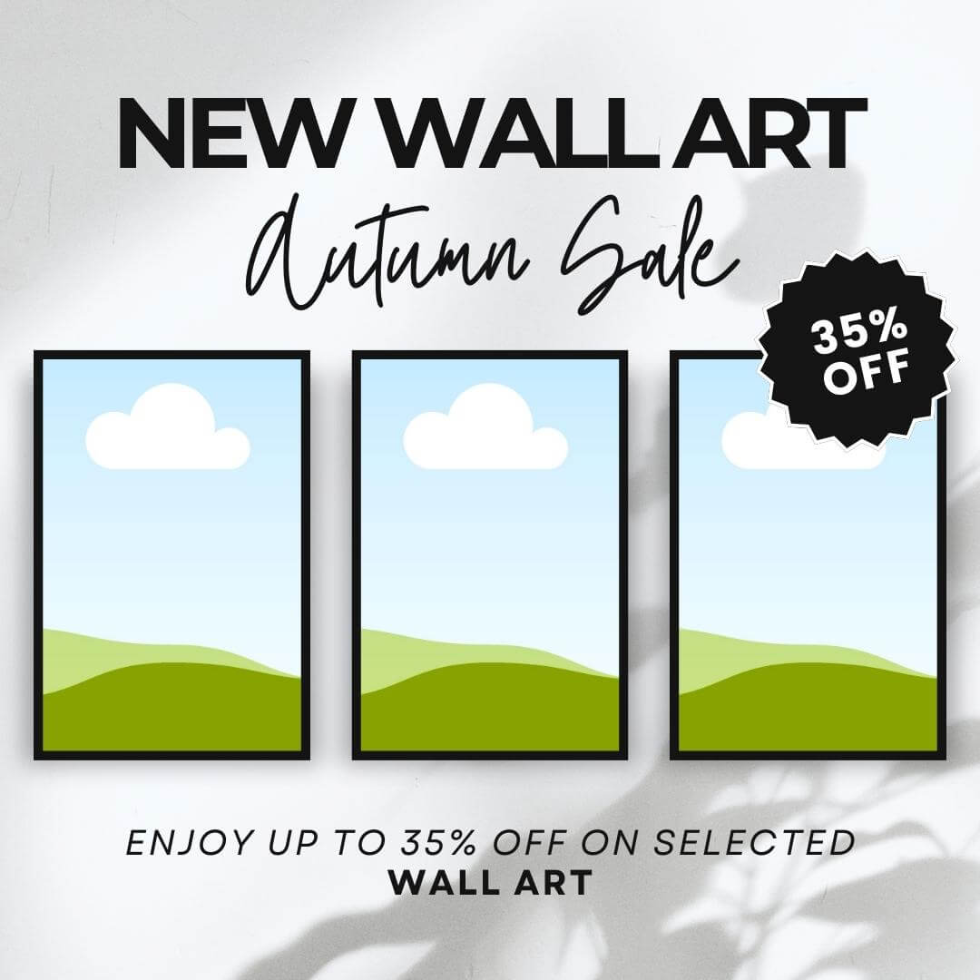 Wall Art Canva Mockup Templates Black Frames - DigiPax