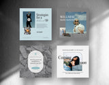 Wellness Instagram Post Templates DigiPax