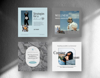 Wellness Instagram Post Templates DigiPax