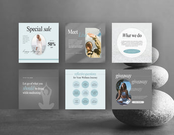 Wellness Instagram Post Templates DigiPax