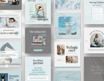Wellness Instagram Post Templates DigiPax