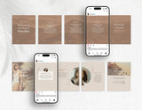 Wellness Coach Instagram Carousel Templates Mockup