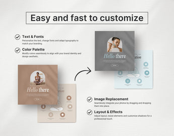 Wellness Coach Instagram Templates Bundle Kit DigiPax