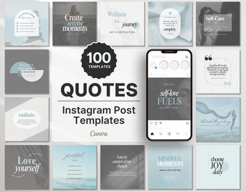 Wellness Quotes Instagram Post Templates DigiPax