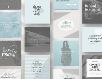 Wellness Quotes Instagram Post Templates DigiPax