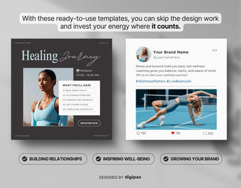 Wellness Static Meta Ad Templates DigiPax