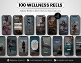 100 Wellness Instagram Reels Templates Bundle DigiPax