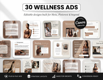 Wellness Static Meta Ad Templates Neutral DigiPax