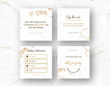 Instagram Quotes Post Templates White & Gold 4 posts mockup
