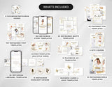 Ultimate White & Gold Social Media Templates Bundle Kit What is included Mockup DigiPax