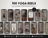 100 Yoga Coach Instagram Reels Templates Bundle DigiPax